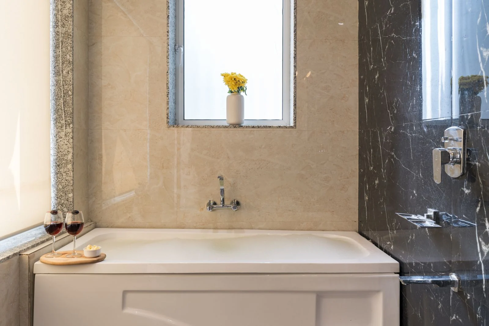 Bathroom layout and fittings