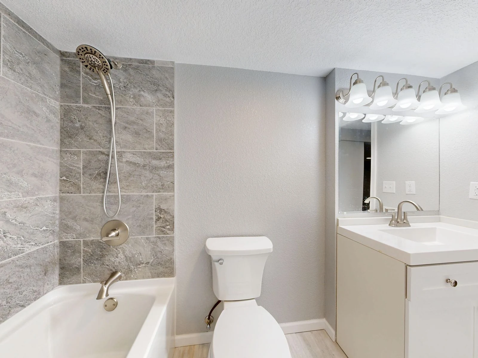 Bathroom layout and fittings