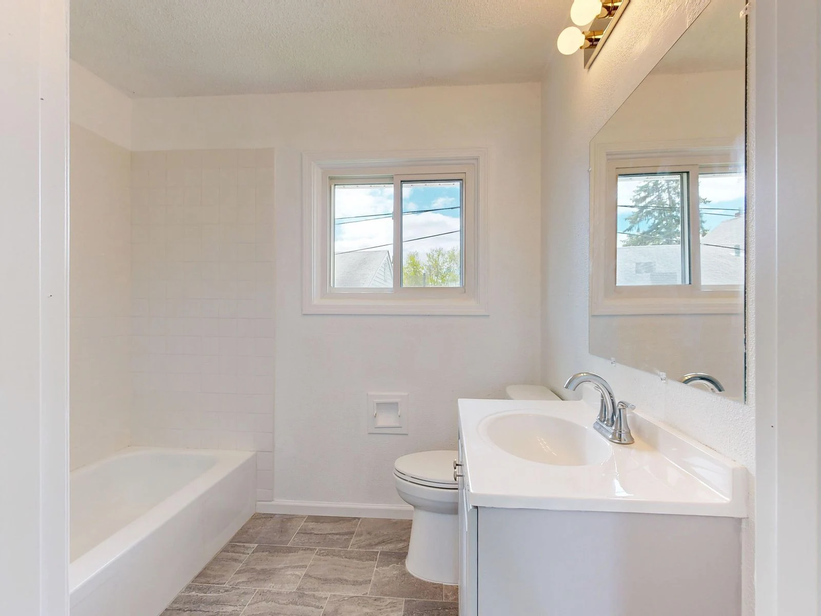 Bathroom layout and fittings