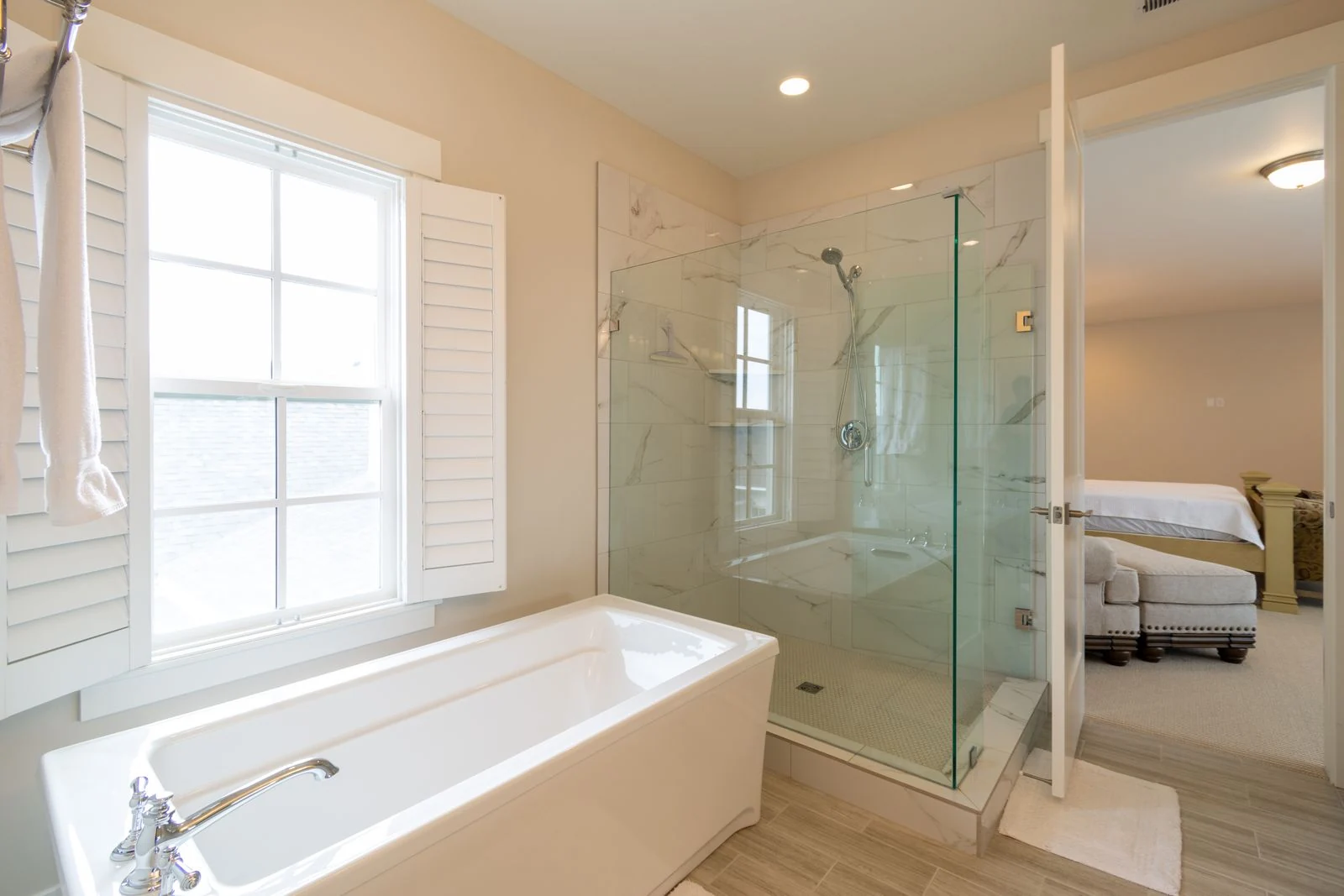 Bathroom layout and fittings